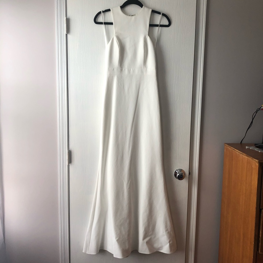 NEW Jill Stuart White Trumpet Flare Dress